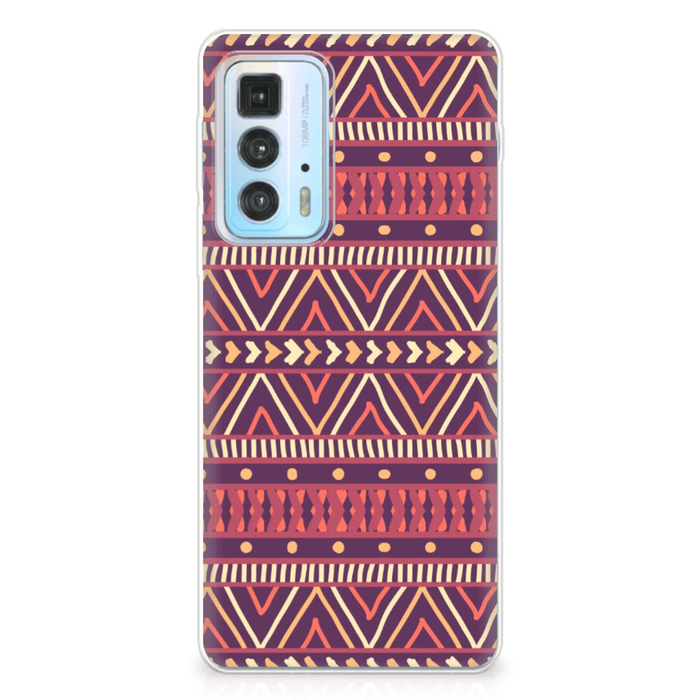 Motorola Edge 20 Pro TPU bumper Aztec Paars B2C Telecom