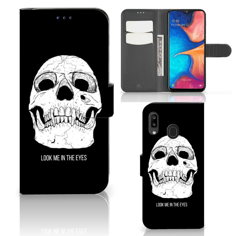 Telefoonhoesje met Naam Samsung Galaxy A30 Skull Eyes