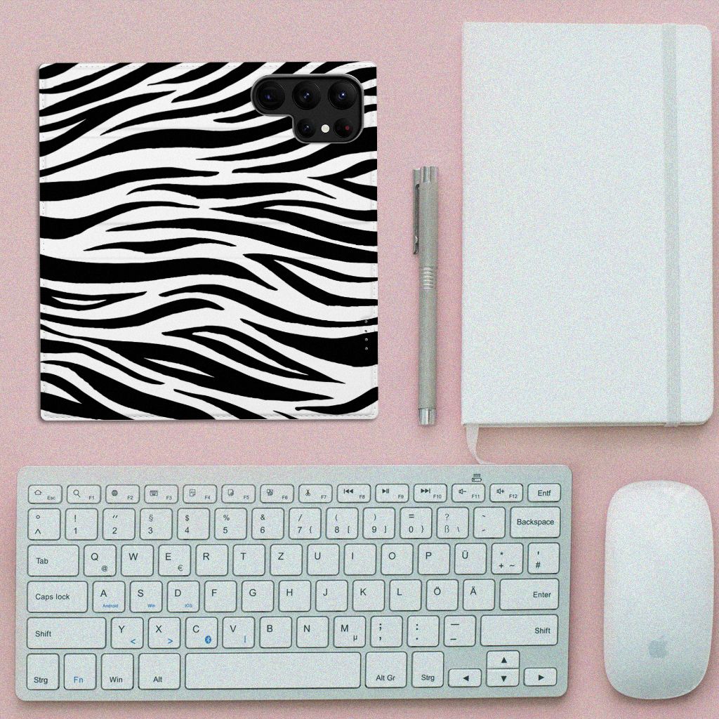 Samsung Galaxy S23 Ultra Hoesje maken Zebra - B2C Telecom