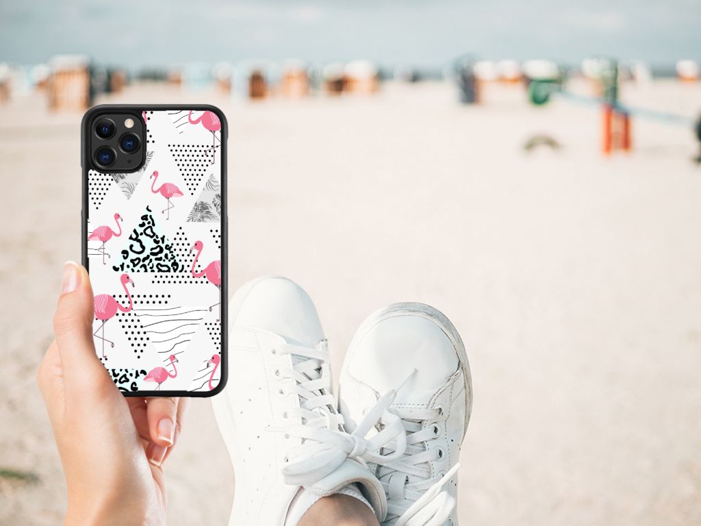 Apple iPhone 11 Pro Max Back Cover Flamingo Triangle B2C Telecom