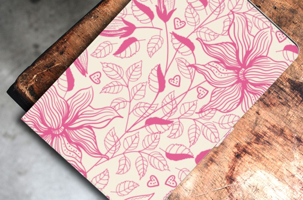Samsung Galaxy Tab S7 FE | S7+ | S8+ Tablet Cover Pink Flowers