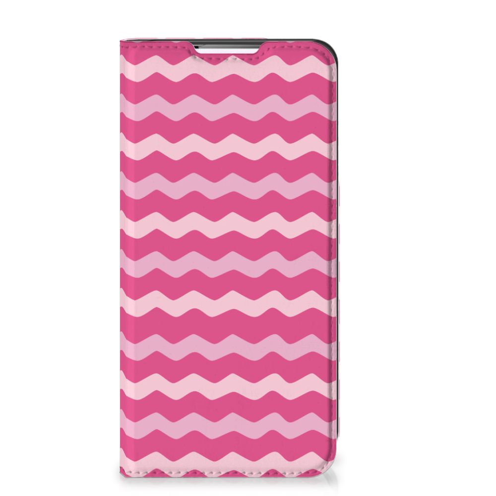 Samsung Galaxy S22 Plus Hoesje met Magneet Waves Pink - B2C Telecom