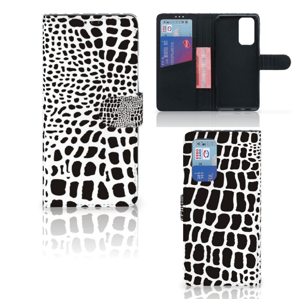 OnePlus 9 Pro Telefoonhoesje met Pasjes Slangenprint