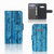 Samsung Galaxy Xcover 3 | Xcover 3 VE Book Style Case Wood Blue