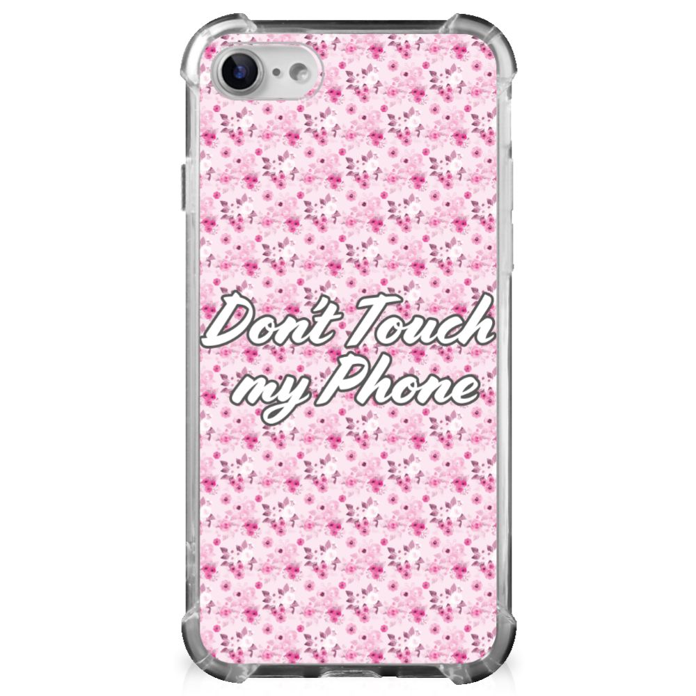 iPhone SE 2022/2020 | iPhone 8/7 Anti Shock Case Flowers Pink DTMP