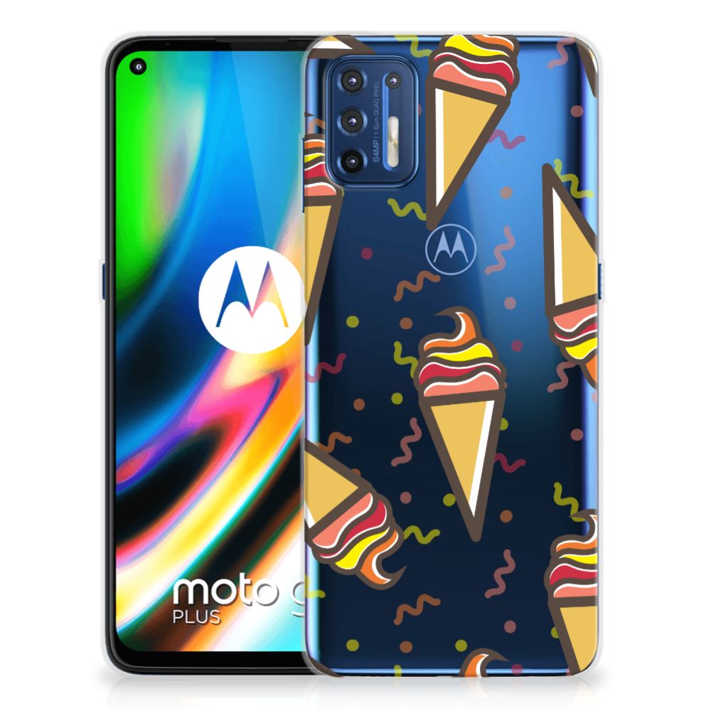 Motorola Moto G9 Plus Siliconen Case Icecream