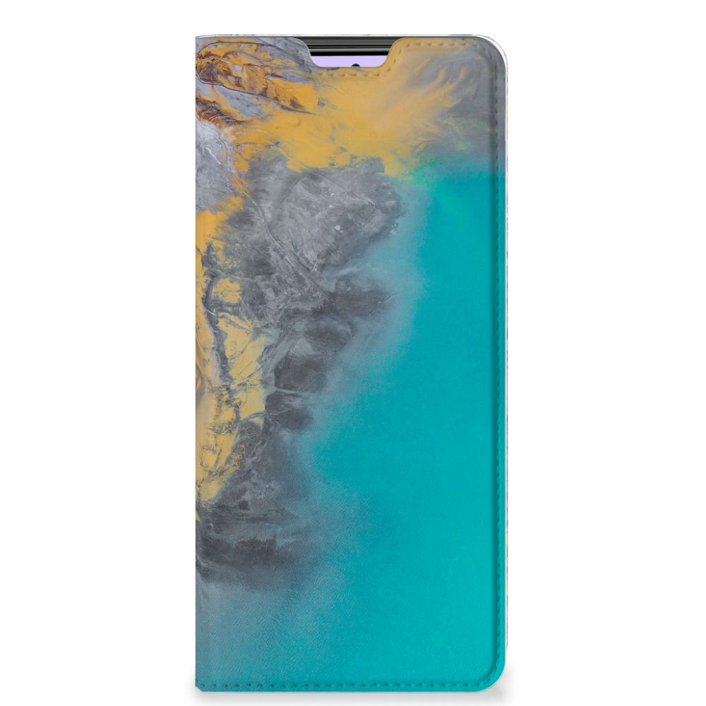 Xiaomi Redmi Note 10 Pro Standcase Marble Blue Gold - B2C Telecom