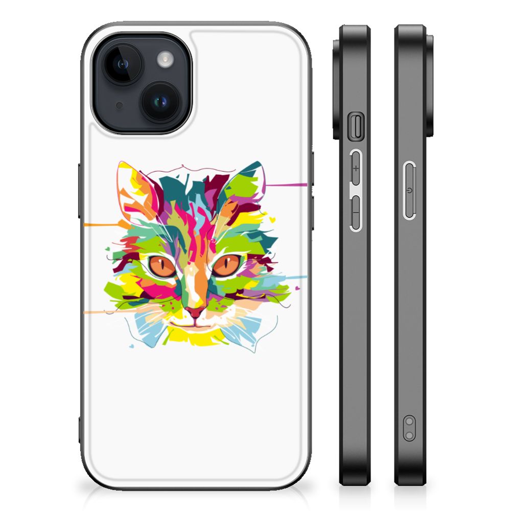 iPhone 15 Plus Hoesje Cat Color