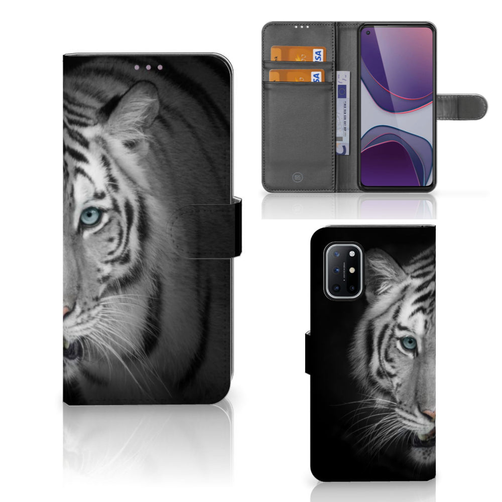 OnePlus 8T Telefoonhoesje met Pasjes Tijger