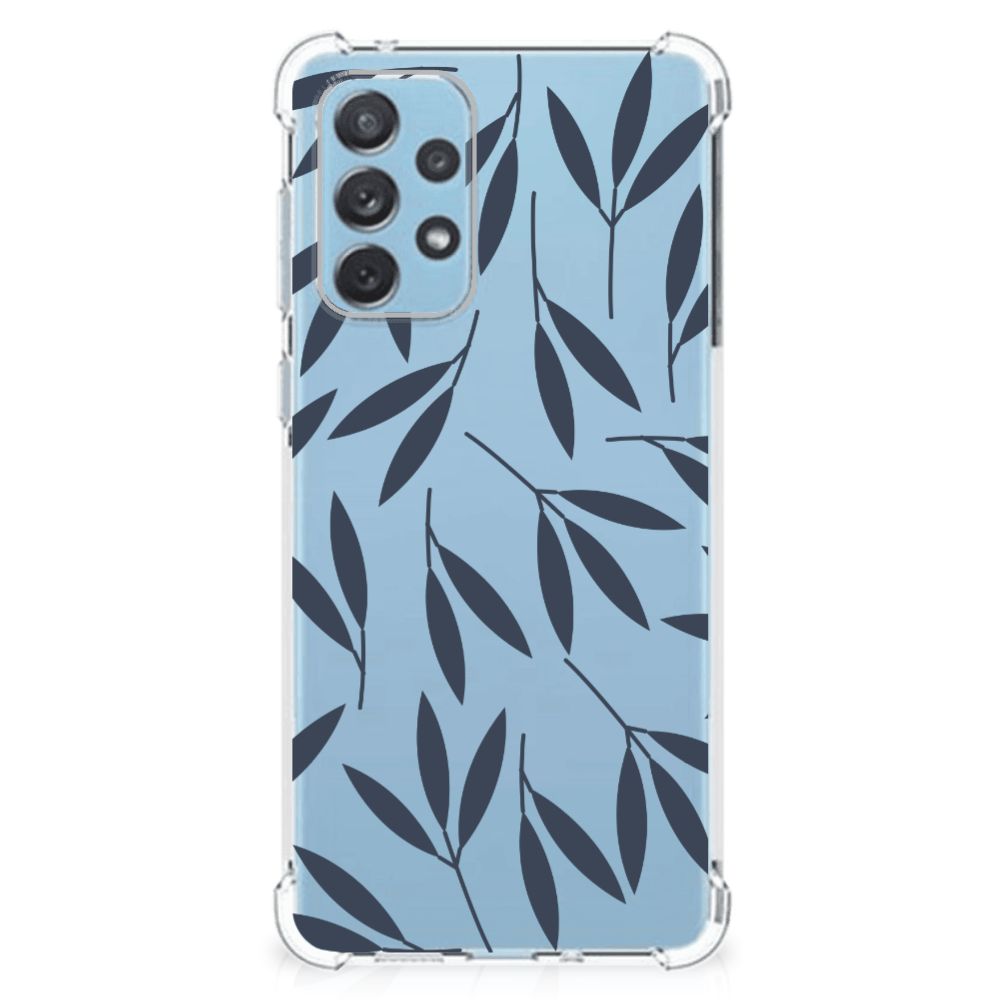 Samsung Galaxy A73 Case Leaves Blue B2C Telecom