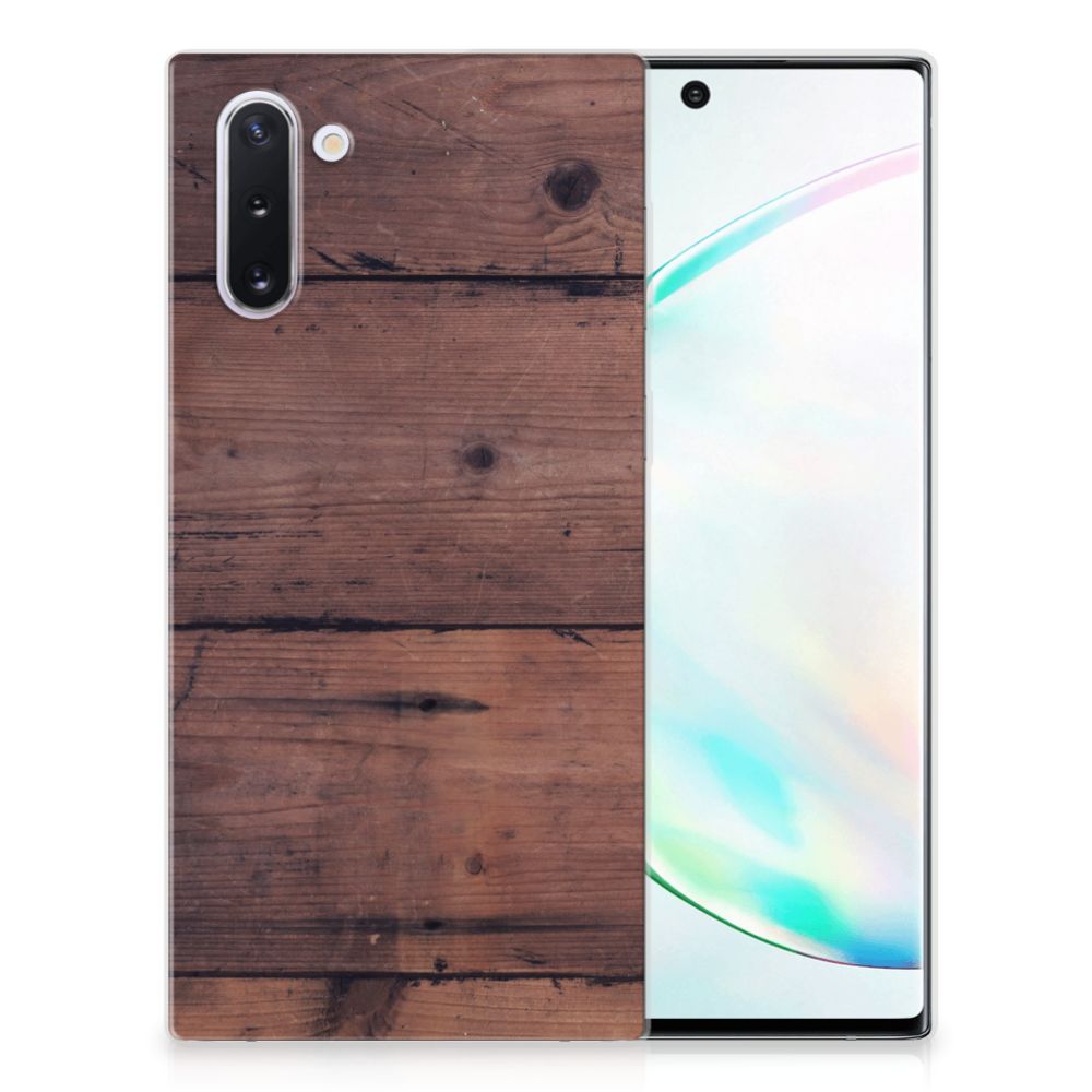 Samsung Galaxy Note 10 Bumper Hoesje Old Wood