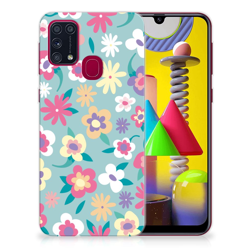 Samsung Galaxy M31 TPU Case Flower Power