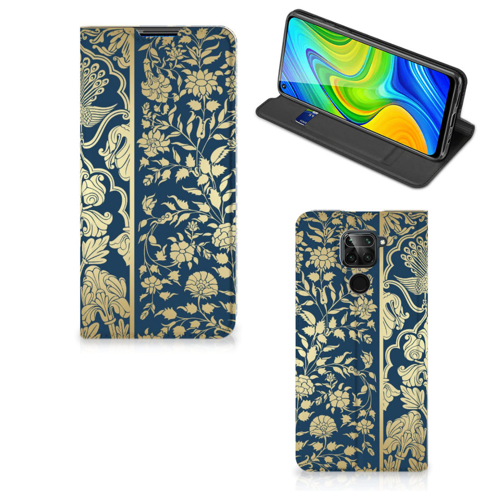 Xiaomi Redmi Note 9 Smart Cover Beige Flowers