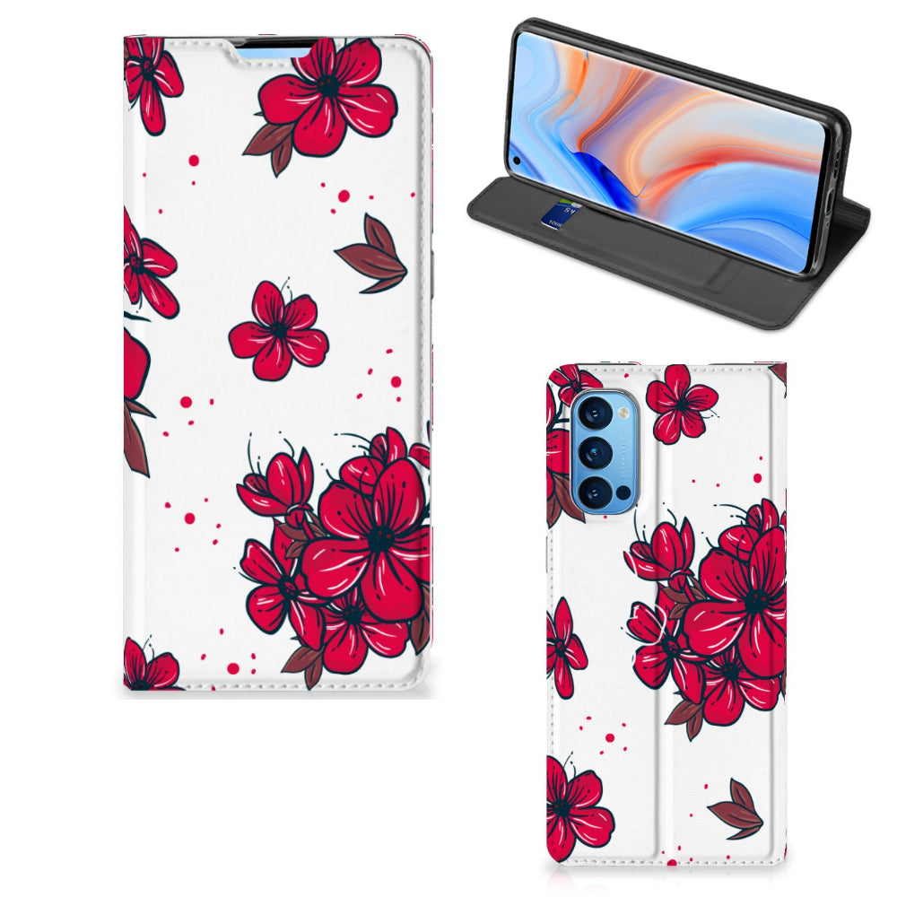 OPPO Reno4 Pro 5G Smart Cover Blossom Red