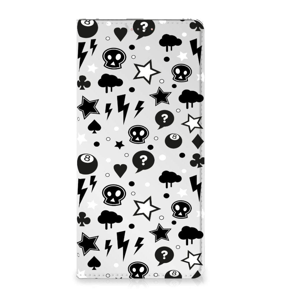 Mobiel BookCase Samsung Galaxy A13 (4G) Silver Punk - B2C Telecom