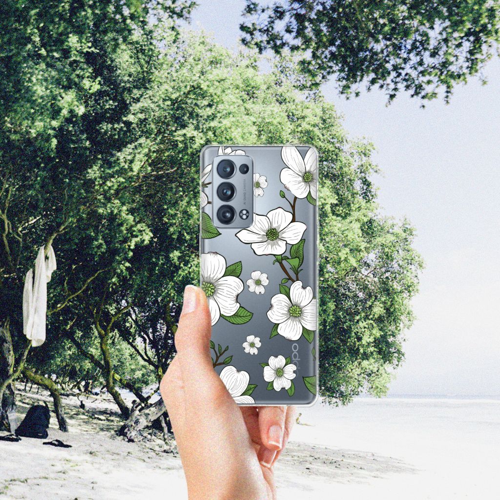 OPPO Reno 6 Pro Plus 5G TPU Case Dogwood Flowers B2C Telecom
