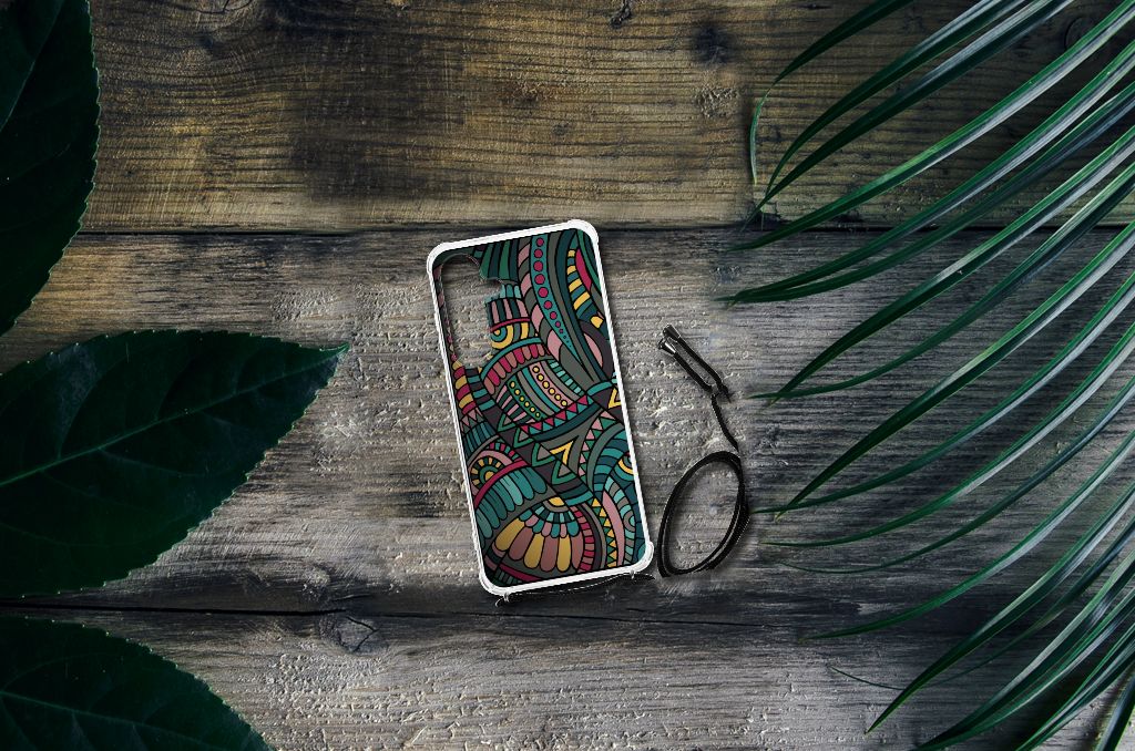 Samsung Galaxy S24 Plus Doorzichtige Silicone Hoesje Aztec B2C Telecom