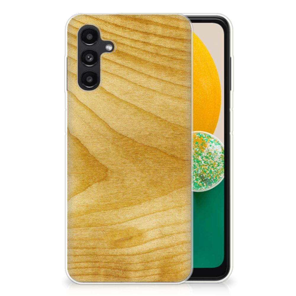 Samsung Galaxy A13 | A04s Bumper Hoesje Licht Hout