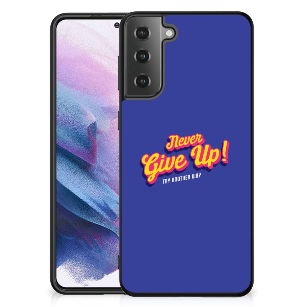 Samsung Galaxy S21 Plus Telefoon Hoesje met tekst Never Give Up B2C Telecom