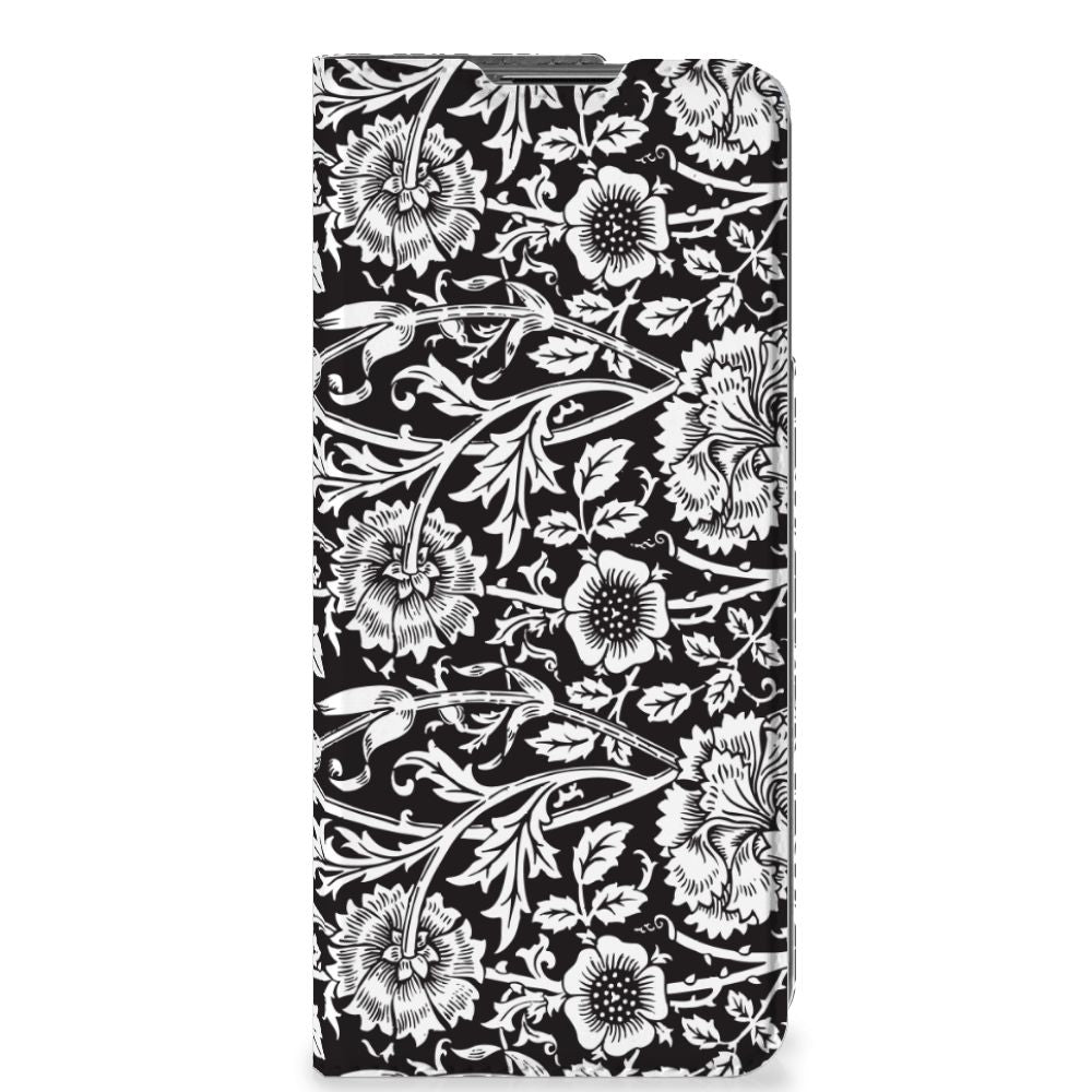OnePlus Nord CE 2 5G Smart Cover Black Flowers - B2C Telecom