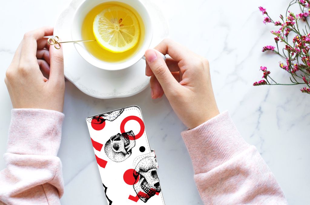 Telefoonhoesje met Naam OnePlus Nord 2T Skull Red