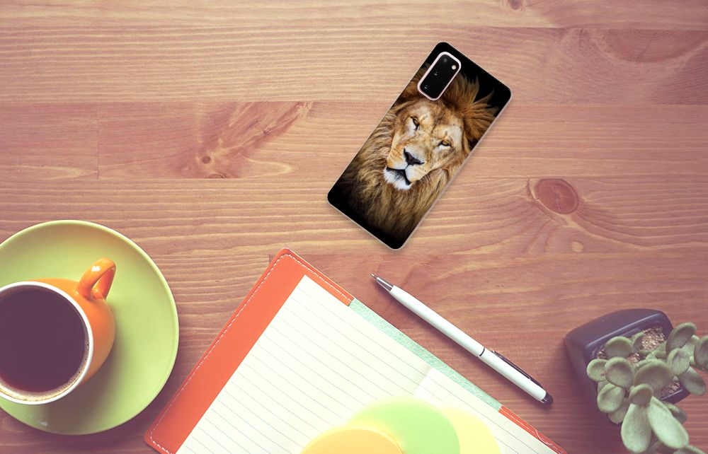 Samsung Galaxy S20 TPU Hoesje Leeuw B2C Telecom