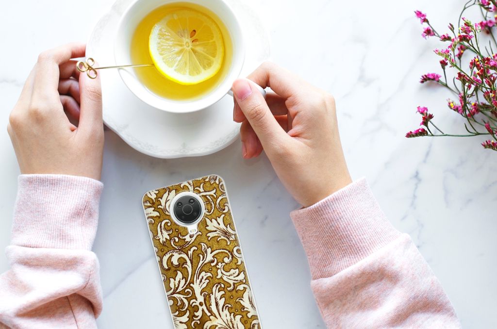 Siliconen Hoesje Nokia G20 | G10 Barok Goud B2C Telecom