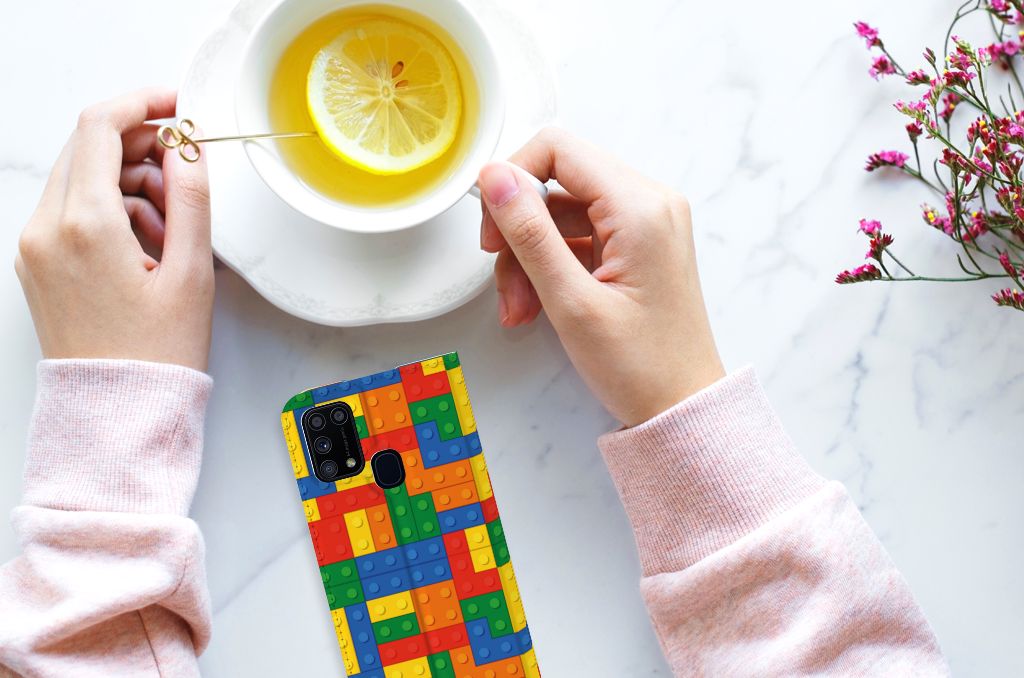 Samsung Galaxy M31 Hoesje met Magneet Blokken - B2C Telecom