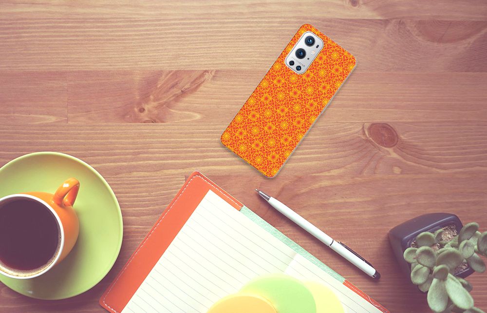 OnePlus 9 Pro TPU bumper Batik Oranje B2C Telecom