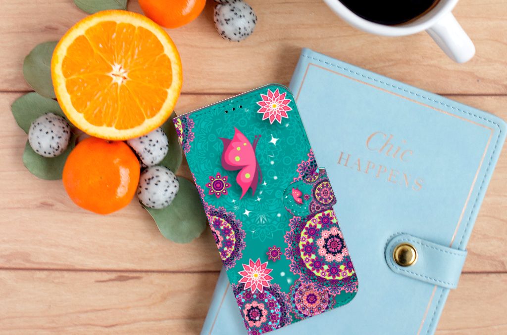 iPhone 14 Plus Hoesje Cirkels en Vlinders