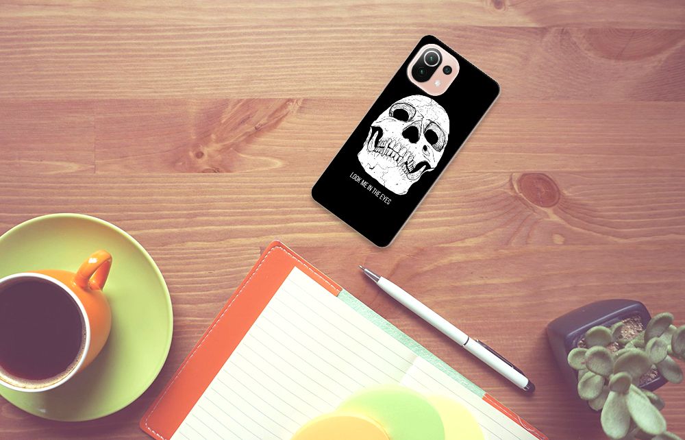 Silicone Back Case Xiaomi Mi 11 Lite | 11 Lite 5G NE Skull Eyes B2C Telecom