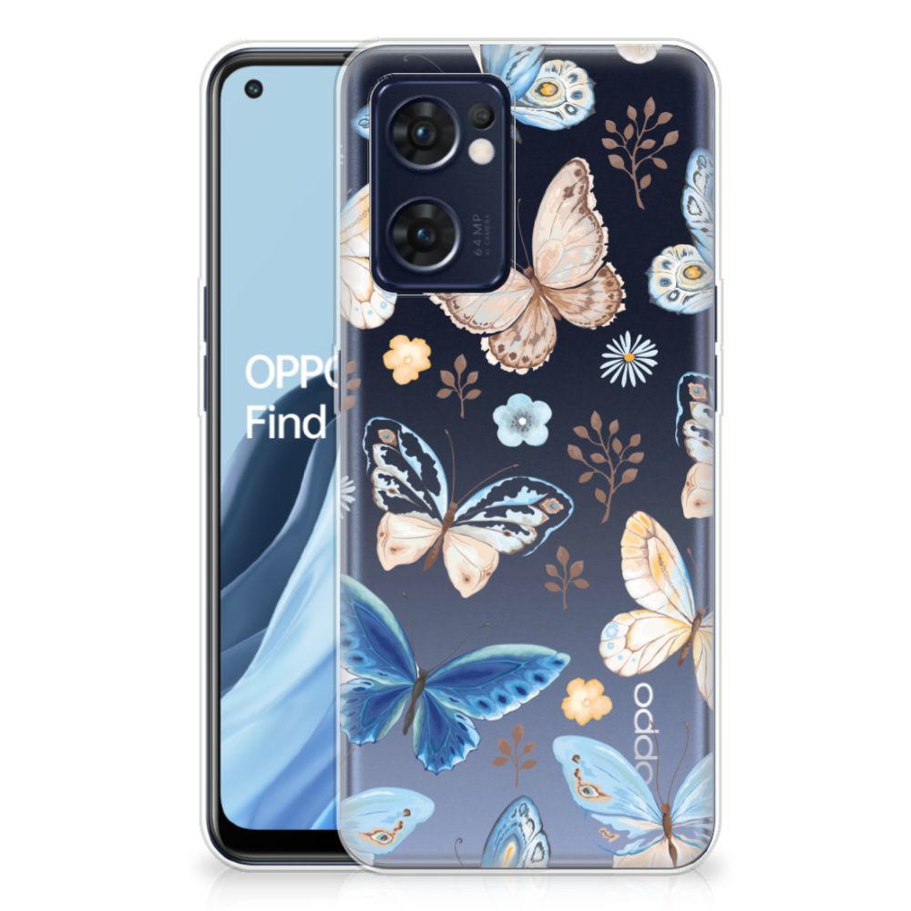 TPU Hoesje voor OPPO Reno 7 5G | Find X5 Lite Vlinder B2C Telecom