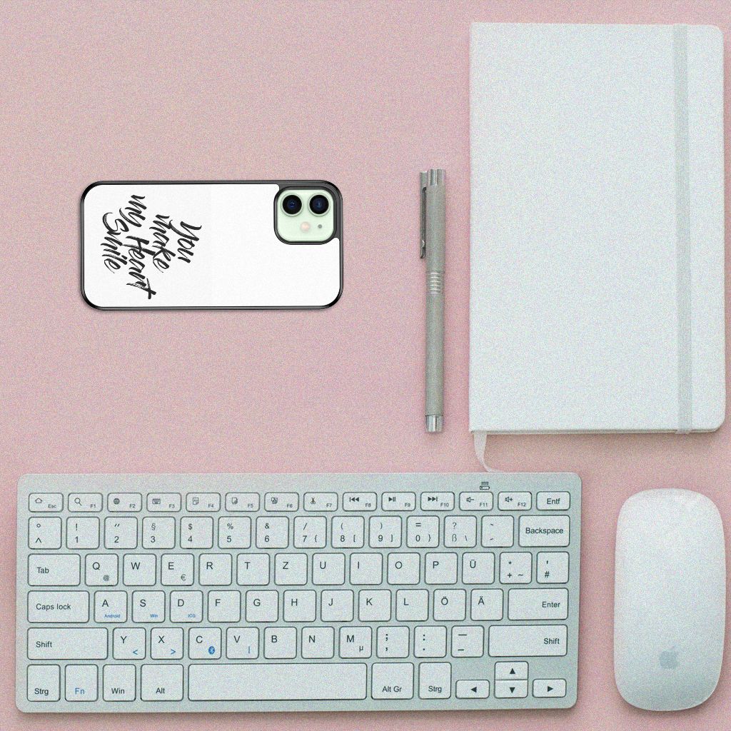iPhone 12 Mini Hoesje met Quotes Heart Smile B2C Telecom
