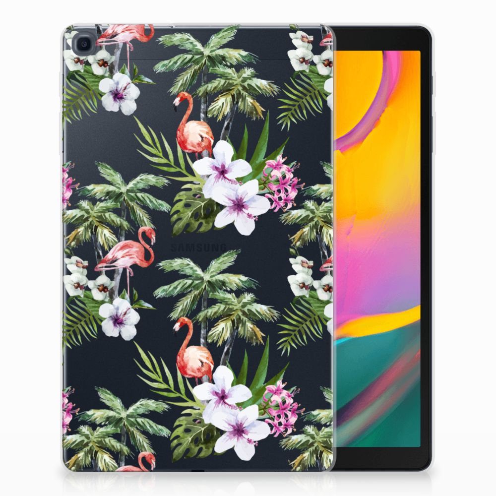 Samsung Galaxy Tab A 10.1 (2019) Back Case Flamingo Palms