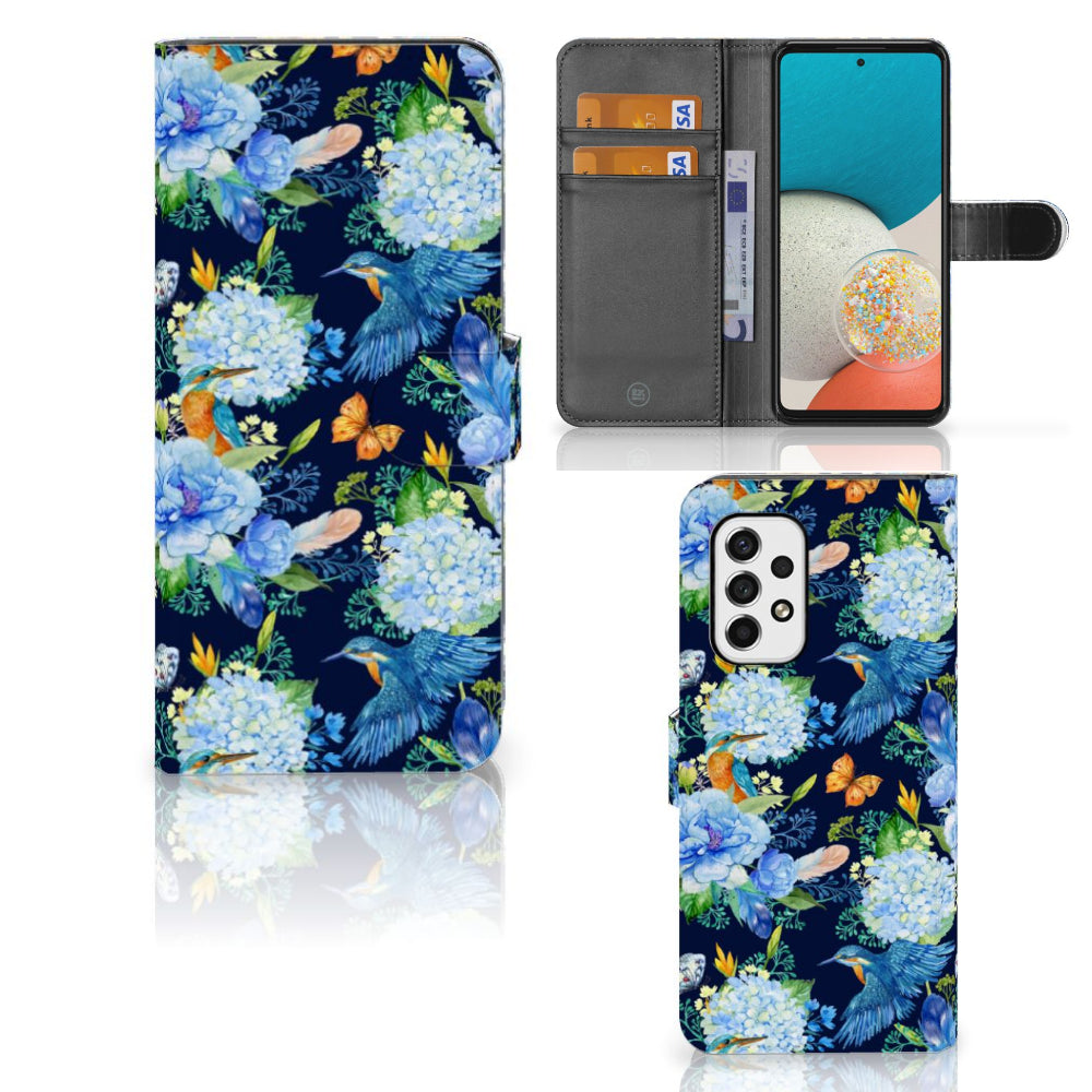 Telefoonhoesje met Pasjes voor Samsung Galaxy A53 IJsvogel
