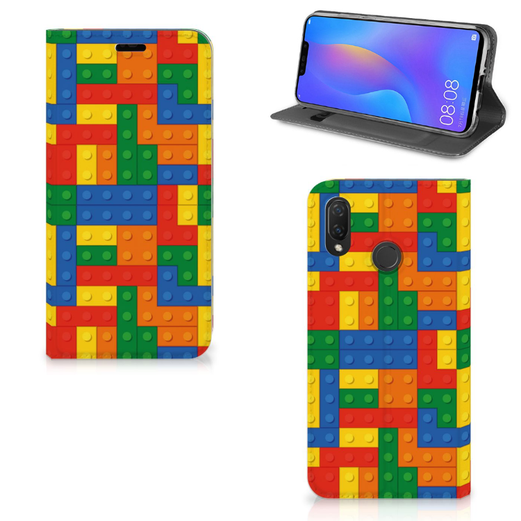 Huawei P Smart Plus Hoesje met Magneet Blokken