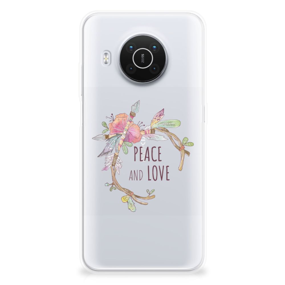 Nokia X10 | X20 Telefoonhoesje met Naam Boho Text B2C Telecom