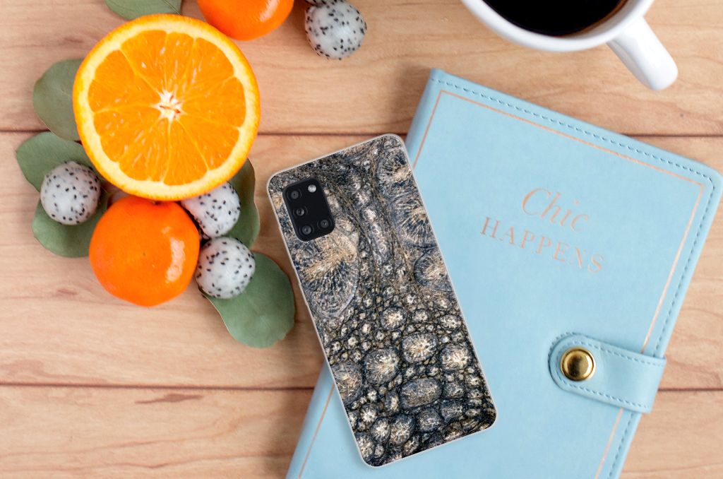 Samsung Galaxy A31 TPU Hoesje Krokodillenprint B2C Telecom