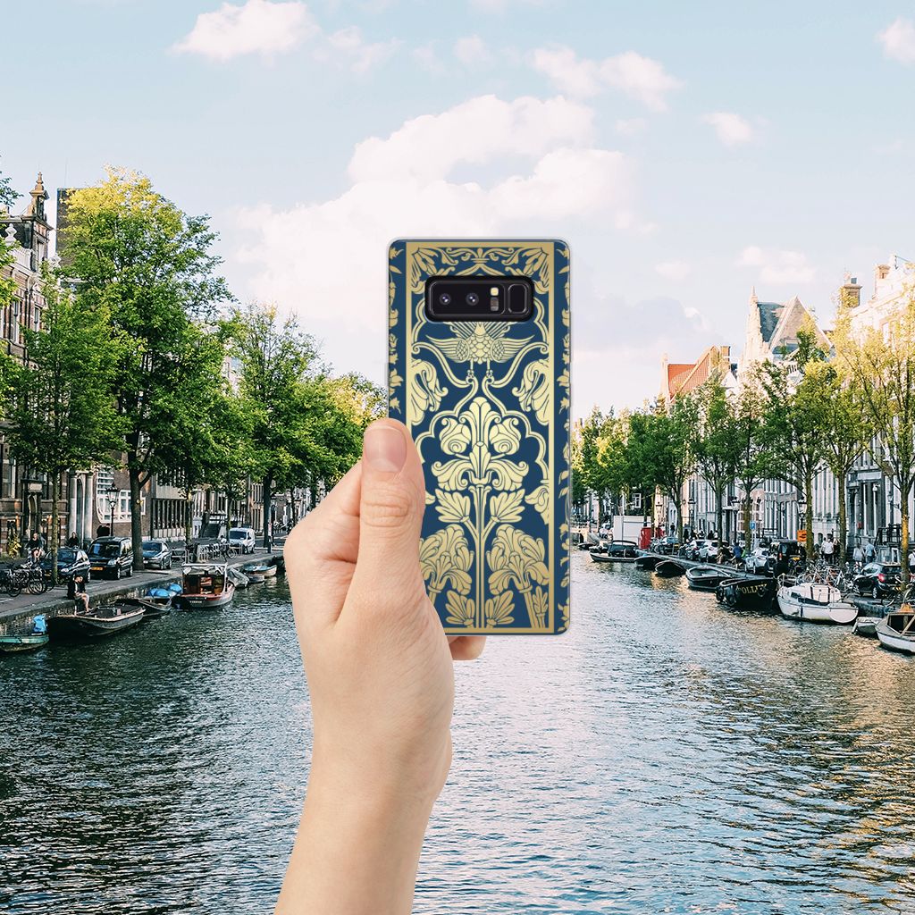 Samsung Galaxy Note 8 TPU Case Beige Flowers