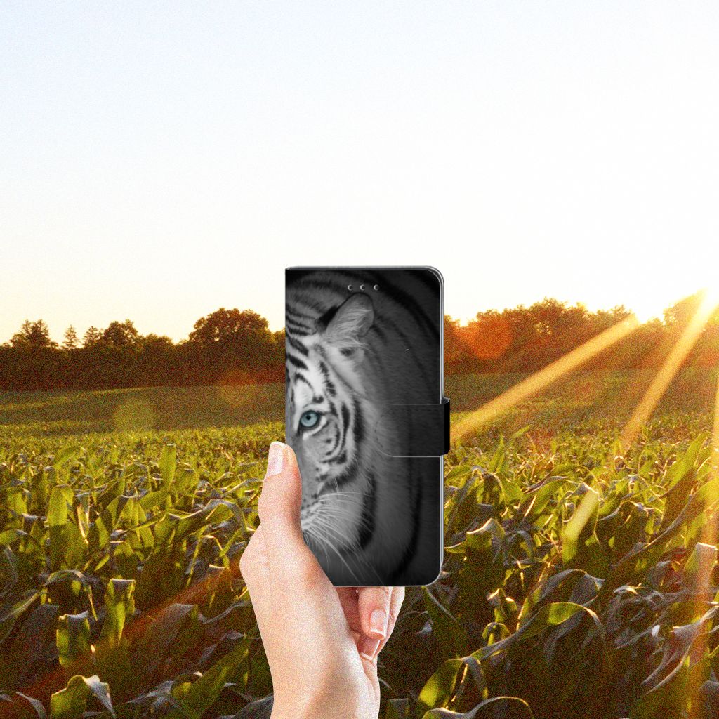 Honor 20 Pro Telefoonhoesje met Pasjes Tijger