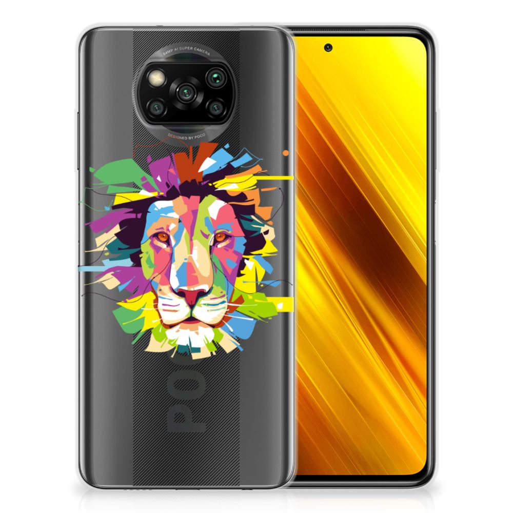Xiaomi Poco X3 | Poco X3 Pro Telefoonhoesje met Naam Lion Color B2C Telecom