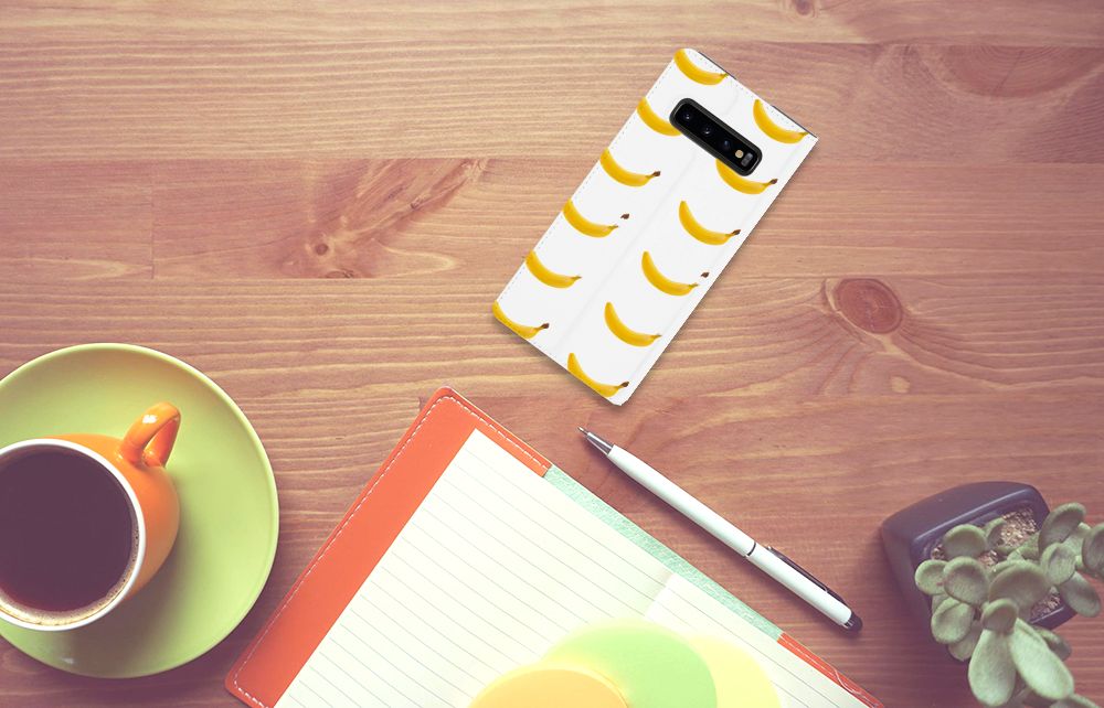 Samsung Galaxy S10 Plus Flip Style Cover Banana