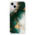 TPU Siliconen Hoesje voor iPhone 15 Marmer Groen