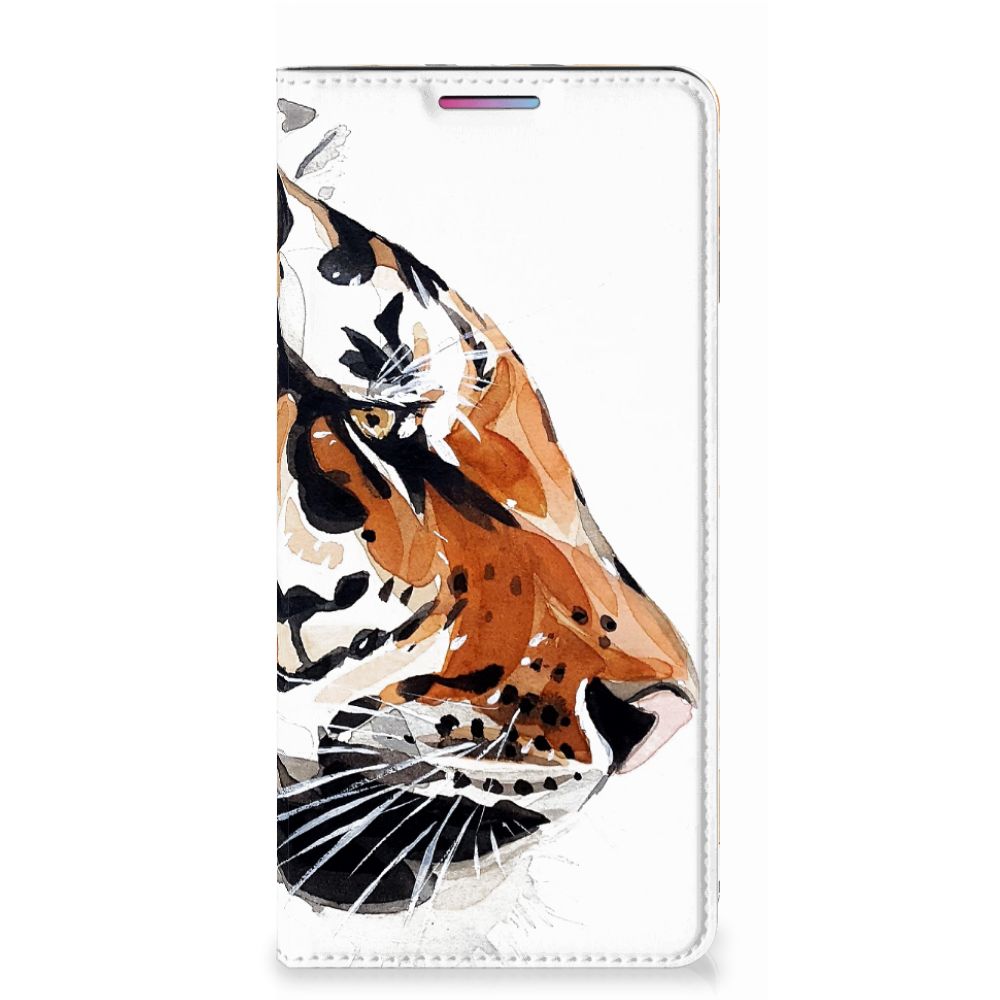 Bookcase Motorola Moto G60s Watercolor Tiger - B2C Telecom