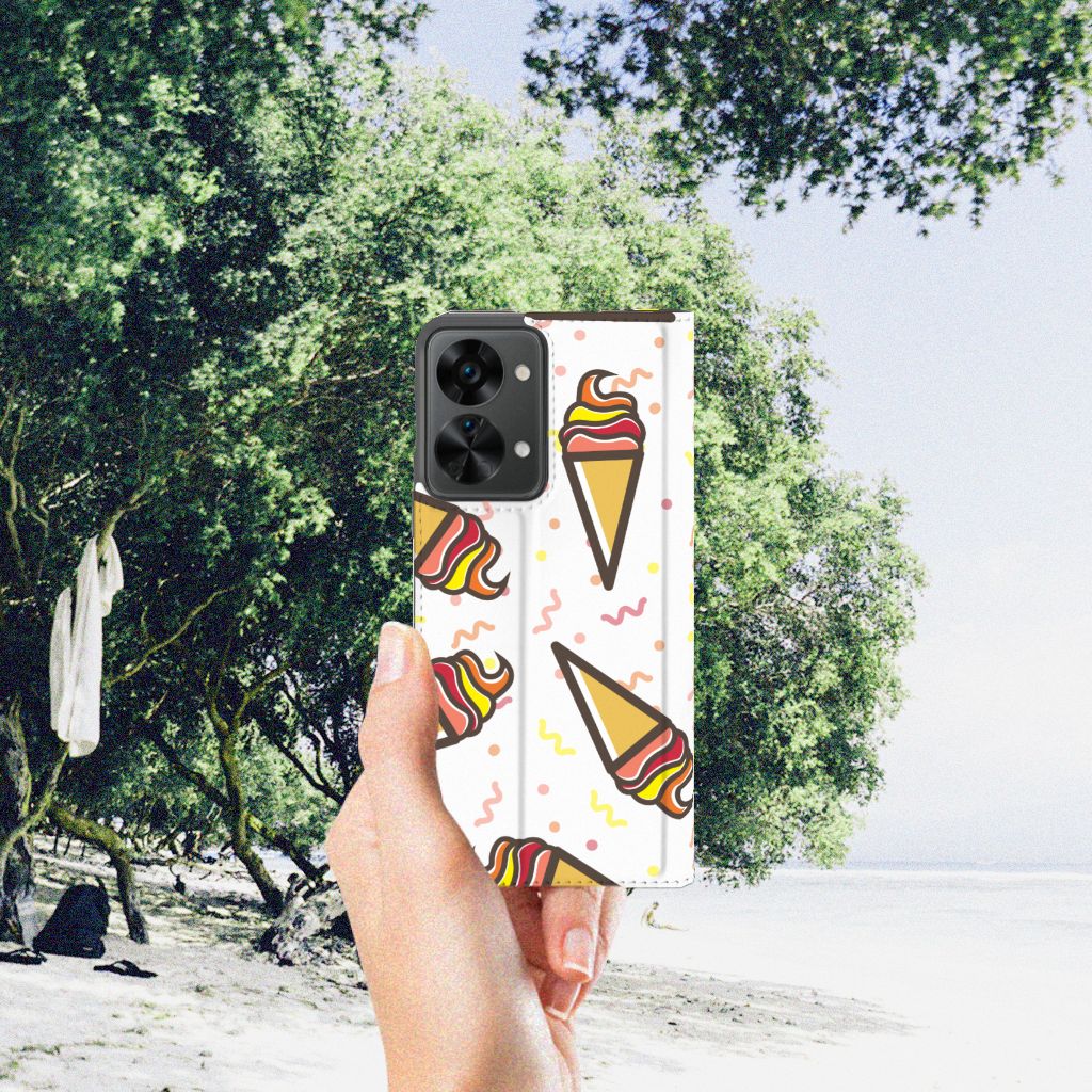 OnePlus Nord 2T Flip Style Cover Icecream - B2C Telecom