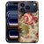 Bloemen Back Cover hoesje voor iPhone 18 Pro Max met roze bloemenprint op kunstleer