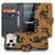 Snakes bookcase hoesje iPhone 18 Pro, open en gesloten weergave