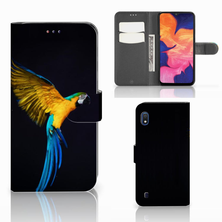 Samsung Galaxy A10 Telefoonhoesje met Pasjes Papegaai