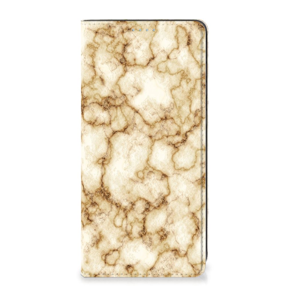 Samsung Galaxy A21s Standcase Marmer Goud - B2C Telecom
