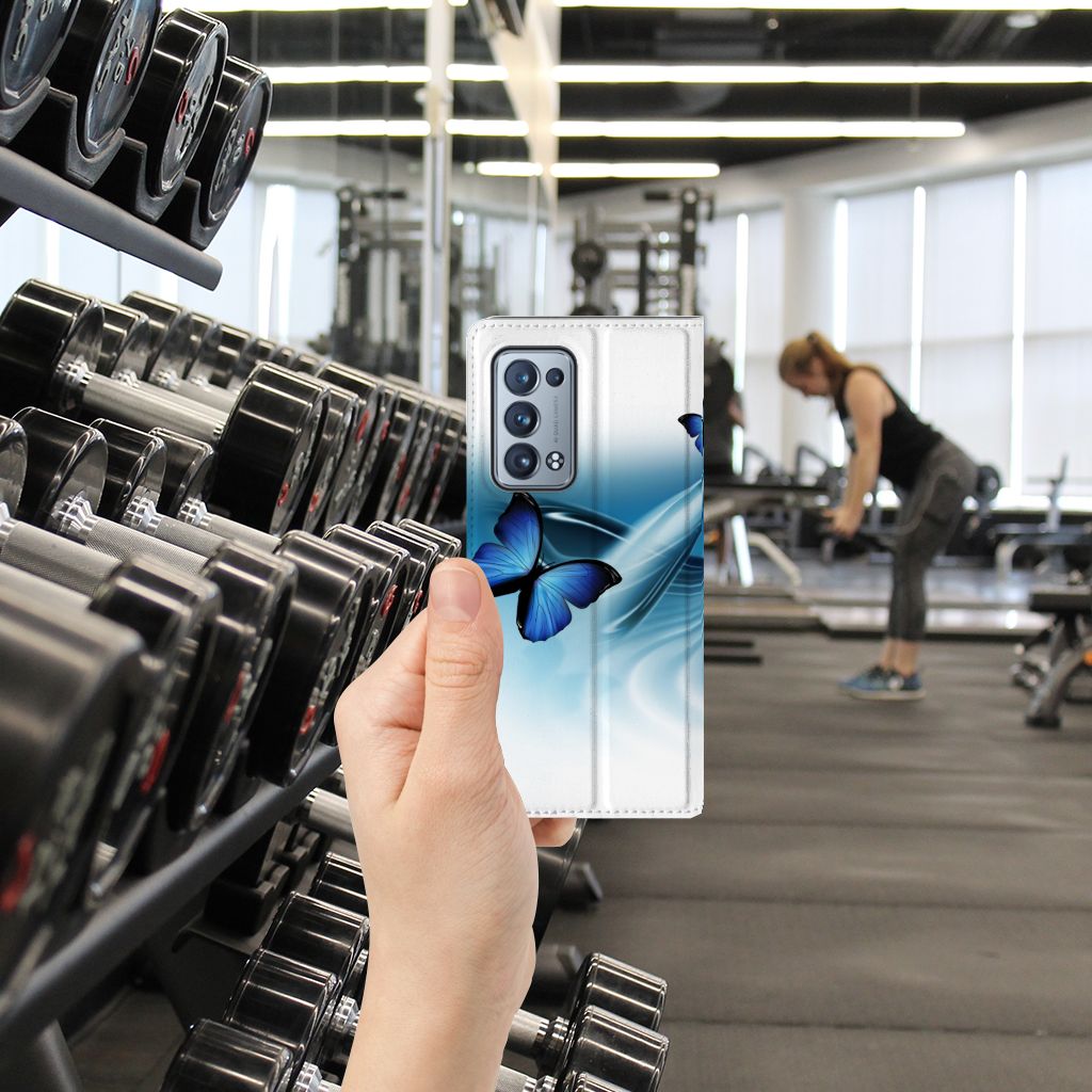 OPPO Reno 6 Pro Plus 5G Hoesje maken Vlinders - B2C Telecom